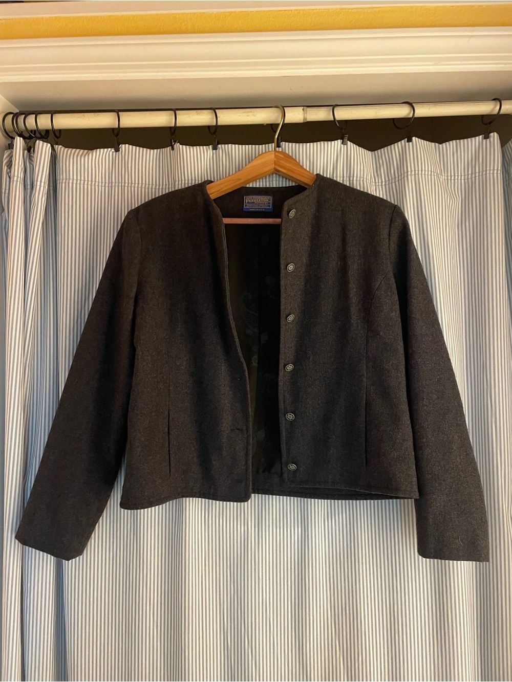 Vintage Wool Pendleton Cropped Blazer